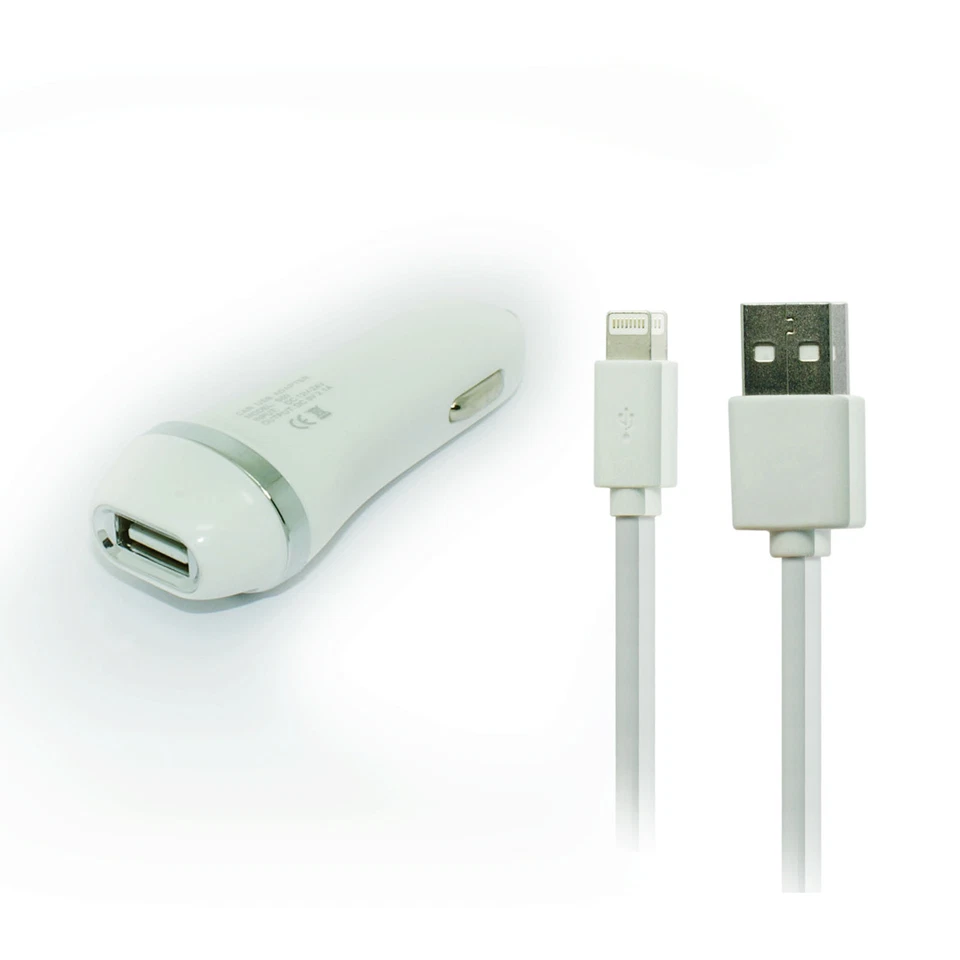 Car Charger+5ft Long USB Cord Cable for Apple iPad (9th generation) 2021 - Image 1 of 3
