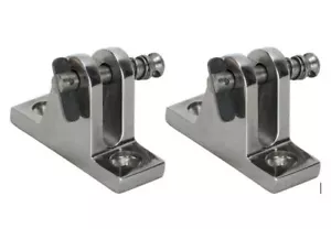 2 x Boat Canopy Fittings Quick Release Deck Mount Bimini Fittings 316 Stainless - Picture 1 of 2