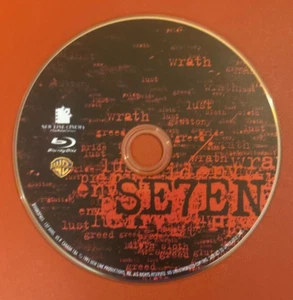Seven (Blu-ray - DISK ONLY) 1995 David Fincher Film w/ Morgan Freeman, Brad Pitt - Imagen 1 de 1