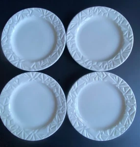 "4 platos de pan Il Piatto Pieno porcelana italiana blanco rosado Disegno Adamo 6""" - Imagen 1 de 5