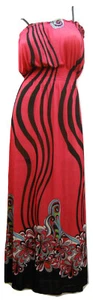 Maxi Vestido Halter Damas Correa de Espagueti Largo Completo Fushsia Talla M - Imagen 1 de 11