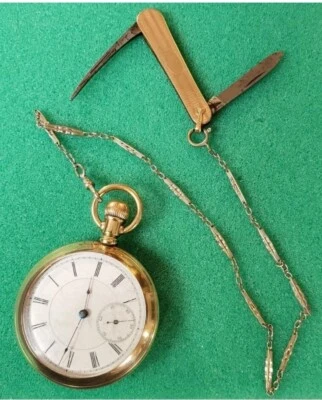 Reloj Bolsillo Longines-Roll Gold P.; De Colección 1953 Cara Abierta, Bloqueo de Palanca, Esmalte Esfera Foto 1 de 4