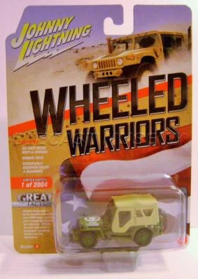 WWII WILLYS MB JEEP V/A WHEELED WARRIORS MILITARY JOHNNY LIGHTNING - Image 1 of 2