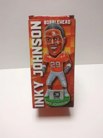 Rare Inky Johnson Bobblehead University of Tennessee Football # 29 New In Box Cover