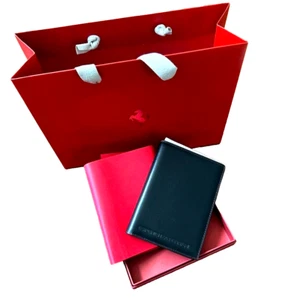 Ferrari Passport Case Black/Red New - Picture 1 of 9