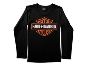 Sycamore Harley Davidson Kinder schwarz B&S Langarm Händler Hemd X40291583 - Bild 1 von 2