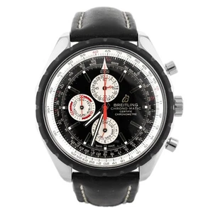 Breitling Chrono-Matic 1461 Stainless Steel Black Dial 49mm A19360 - Picture 1 of 6