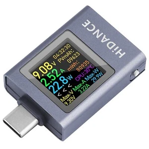 Multímetro USB C Probador Digital Voltímetro Amperímetro Detector 4.5-50V 0-12A - Imagen 1 de 7