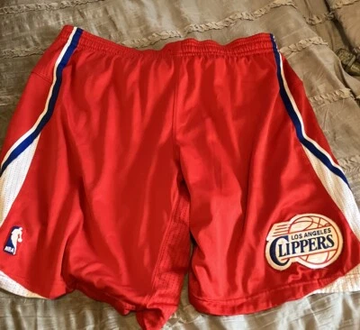 LOS ANGELES CLIPPERS Basketball ADIDAS Red 2XL Sewn Shorts NBA Men - Image 1 of 4