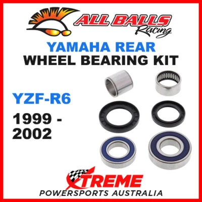 Juego de cojinetes de rueda trasera All Balls 25-1475 Yamaha YZF-R6 1999-2002 Foto 1 de 2
