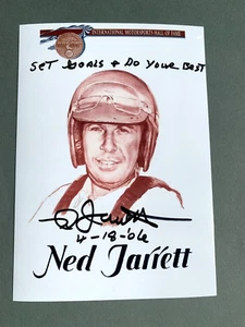NED JARRETT NASCAR HOF Motorsports signed autograph 4x5.8 Photo - Picture 1 of 1