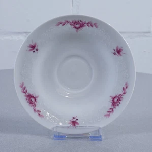 Scherzer Bavaria Porzellan Unterteller Untertasse Relief rote Blumenranke - Picture 1 of 4