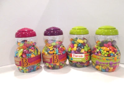 Parents Battat Pop Beads Preschool Building Toy Fine Motor Skills Lot of 4 - Image 1 of 4