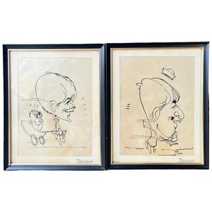 Boceto de siluetas de caricaturas de parque de Walt Disney Productions de colección de Disneyland 2 - Imagen 1 de 6