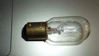 T7CL15DC-15W Double Contact Bayonet BA15D 120V Appliance sewing light bulbs PAIR - Image 1 of 3