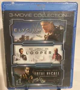 Elysium / Looper / Total Recall (New Blu-ray ) 3 movie Collection - Picture 1 of 2