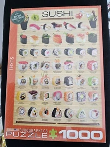 SUSHI Eurographics 1000 Piece Jigsaw Puzzle MINT 100% Complete - Picture 1 of 3
