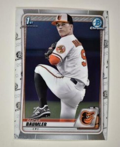2020 Bowman Draft Base Chrome #BD-117 Carter Baumler - Baltimore Orioles