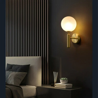 Bedroom Glass Wall Lights Bar Wall Lamp Indoor Wall Lighting Hallway Wall Sconce - Image 1 of 4