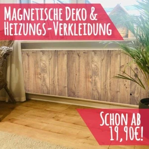 Magnet Heizkörperverkleidung Heizkörperabdeckung Heizung Schutz Motiv Holzplanke - Bild 1 von 5