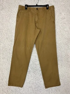 GAP Chino Pants Mens 36x32 Tan Khakis Straight Leg Preppy Basic College - Picture 1 of 12