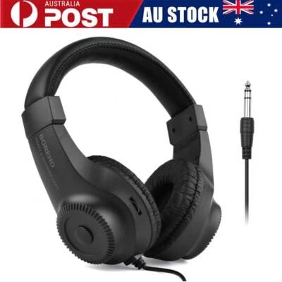 Wired Monitor Headphone Over Ear Headset for Guitar Amplifier Electric Piano ZSE - image 1 of 4