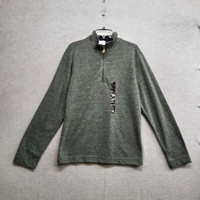 Suéter Banana Republic Hombre Grande Verde 1/4 Cremallera Manga Larga Nuevo con Etiquetas Foto 1 de 4