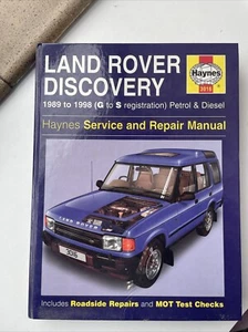 Land Rover Discovery 1989 to 1998 (G to S reg) Petrol & Diesel Haynes Manual - Picture 1 of 3