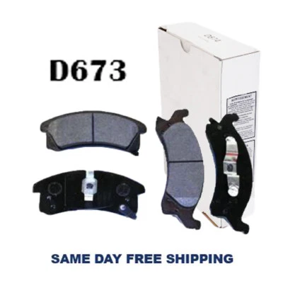 D673 Ceramic Front Brake Pad For Buick Skylark, Chevrolet Beretta, Cavalier - Image 1 of 3
