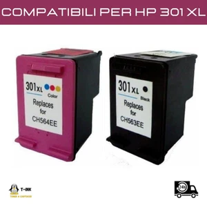Cartucce compatibili per HP 301XL 301 XL DeskJet 1000 1010 1050 2050 3000 3050 - Foto 1 di 4