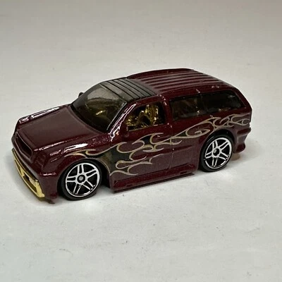 Hot Wheels 2003 First Editions Boom Box Metallic Maroon Black Flames 23/42 Loose - Image 1 of 4