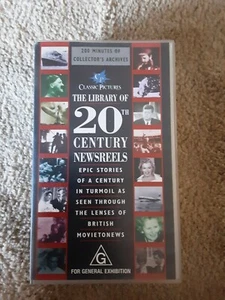 THE LIBRARY OF 20th CENTURY NEWS REELS - VHS - Picture 1 of 4