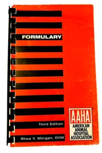 Formulary 3rd Edition American Animal Hospital Association 1988 Vintage - Picture 1 of 17
