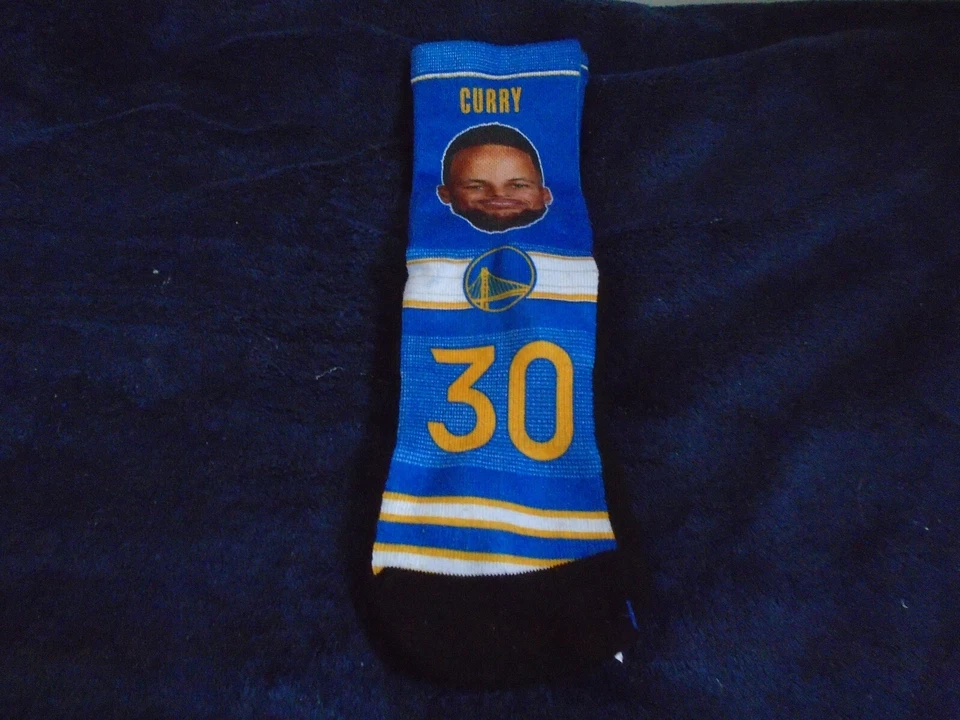 Stephen Curry Golden State Warriors Adult Crew Socks, New - Image 1 of 1