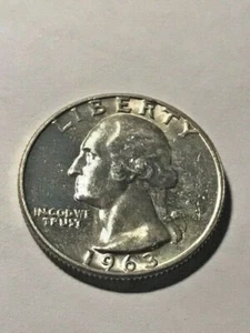 1963-D Washington Silver Quarter FDC #15619 - Foto 1 di 2