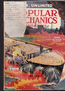 Popular Mechanics Magazine World War II Cover & Articles April 1944 - Picture 1 of 1