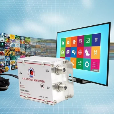 Усилитель сигнала телевизионной антенны CATV разветвитель усилитель для цифрового ТВ-входа 2 выхода - Изображение 1 из 4