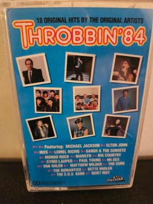 THROBBIN' '84 Various Artists 1984 CASSETTE TAPE POP ROCK QUIET RIOT VAN HALEN - Image 1 of 4