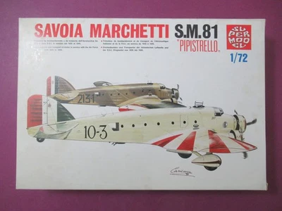 SUPERMODEL SAVOIA MARCHETTI S.M.81 PIPISTRELLO SCALA 1/72 CON LA SCATOLA - Immagine 1 di 4