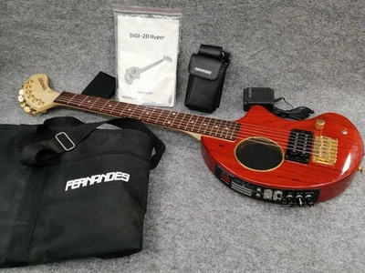 FERNANDES DIGI-ZO HYPER model Red W/Gig bag Electric Guitar Used From Japan - image 1 of 4