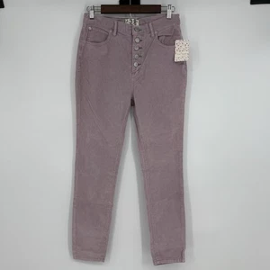 Neu mit Etikett Free People Größe 28 Sun Chaser Cordhose hoher Bund flieder Knopfleiste - Bild 1 von 7