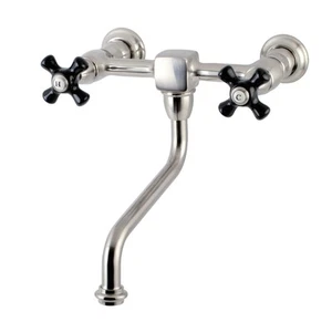 Kingston Brass KS121.PKX Duchess 1.2 GPM Wall Mounted Bridge - Nickel - Picture 1 of 5