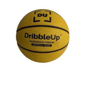 Baloncesto inteligente Dribble Up tamaño oficial interior exterior amarillo ligeramente usado - Imagen 1 de 3