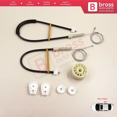 Juego regulador ventana trasero derecho Renault Megane MK2 2002-2009 CC Cabriolet Foto 1 de 4