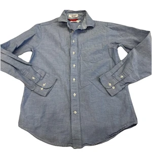 Youth blue IZOD Oxford X large 12/14 long sleeve button-down shirt boys school - Picture 1 of 11