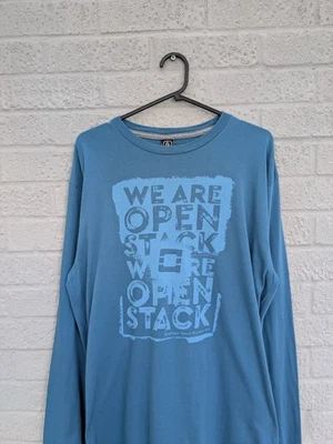 Volcom Large Long Sleeve Blue Graphic Print T-shirt - Image 1 of 4