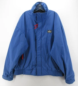VINTAGE Woolrich Jacket Men XL Blue Windbreaker Coat 90s Full Zip Hiking Nylon * - Picture 1 of 14