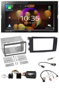 JVC DAB Lenkrad 2DIN Bluetooth USB Autoradio für Smart ForFour 2004-2006 - Bild 1 von 13