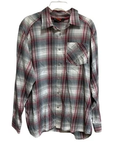 Camisa Merrell Talla Grande Cuadros Manga Larga Informal Abotonada - Imagen 1 de 6