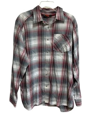 Merrell Shirt Size Large Plaid Long Sleeve Casual Button Down - Image 1 of 4